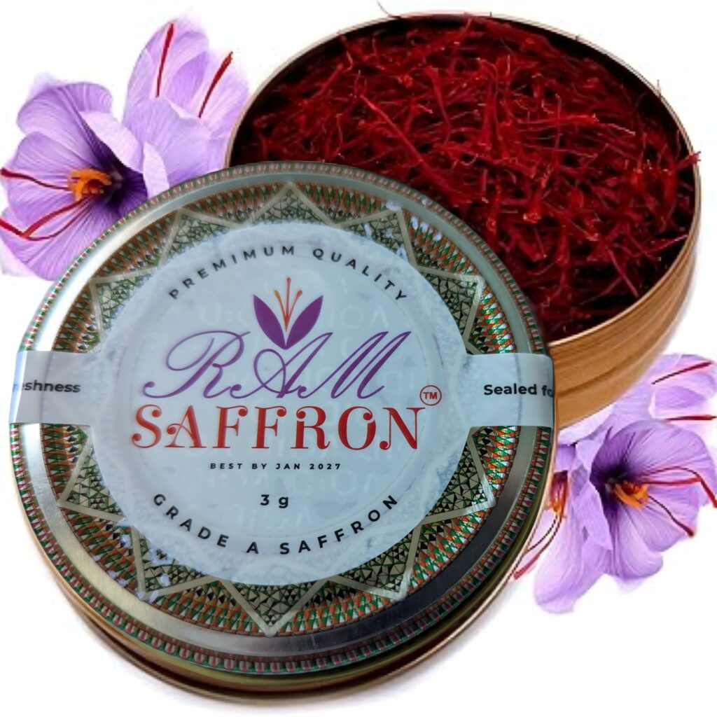 RAM Saffron – Spanish Saffron Threads, 3g Tin